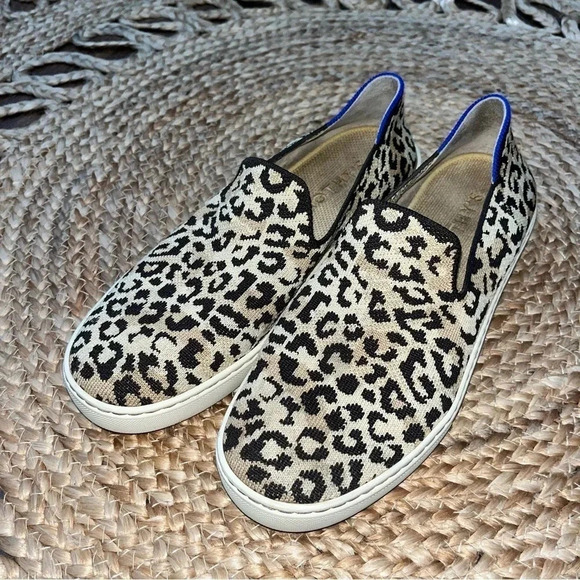 ROTHYS The Original Slip On Sneaker Desert Cat Leopard Print Limited Edition 9.5 - Picture 5 of 8